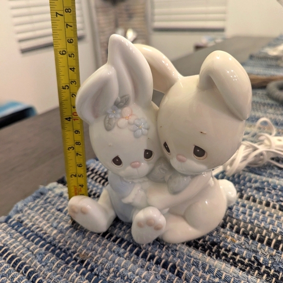 Vintage "Precious Moments Some Bunny Loves You" Ceramic Night Light - Picture 5 of 8